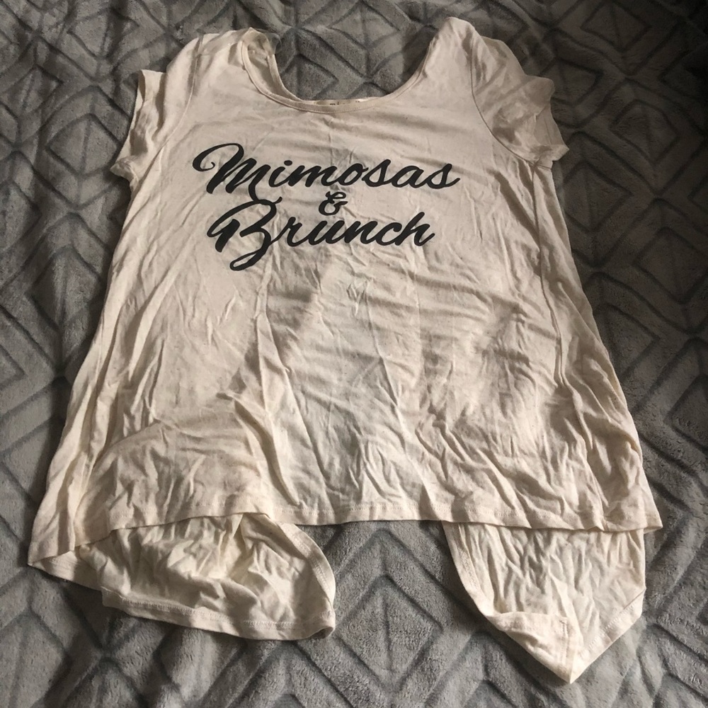Mimosas and Brunch Split Back Tee